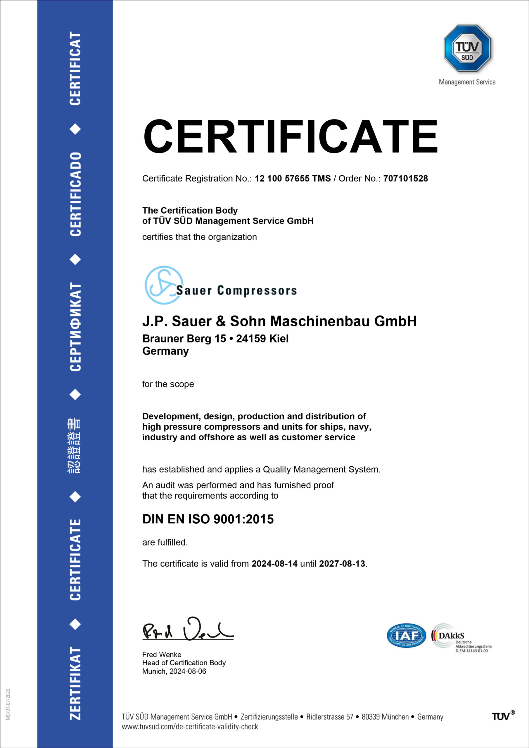 ISO 9001-2015-EN Certificate