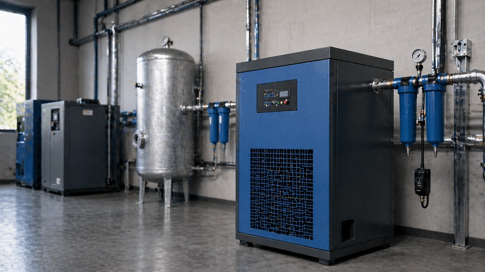 Nowoczesna sala maszyn przemysłowych