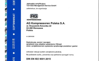 Certyfikat ISO 9001